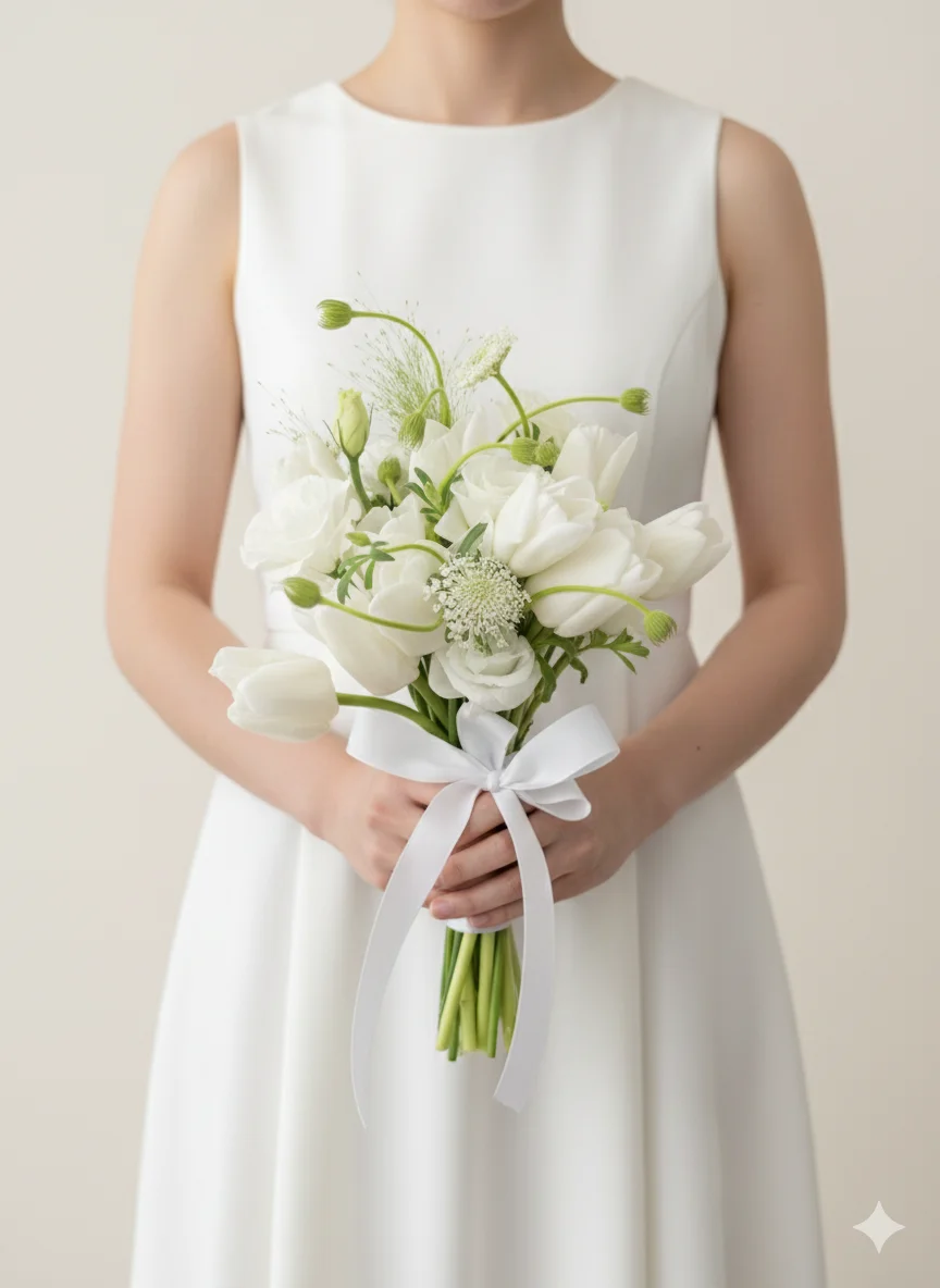White bridal flowers